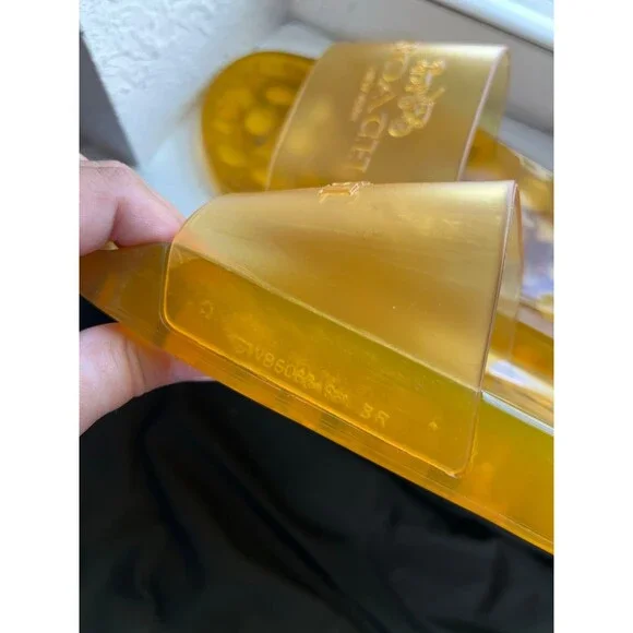 Coach Ulyssa Jelly Slide Sandals in Buttercup Yellow Women’s Size 8 - Picture 10 of 11